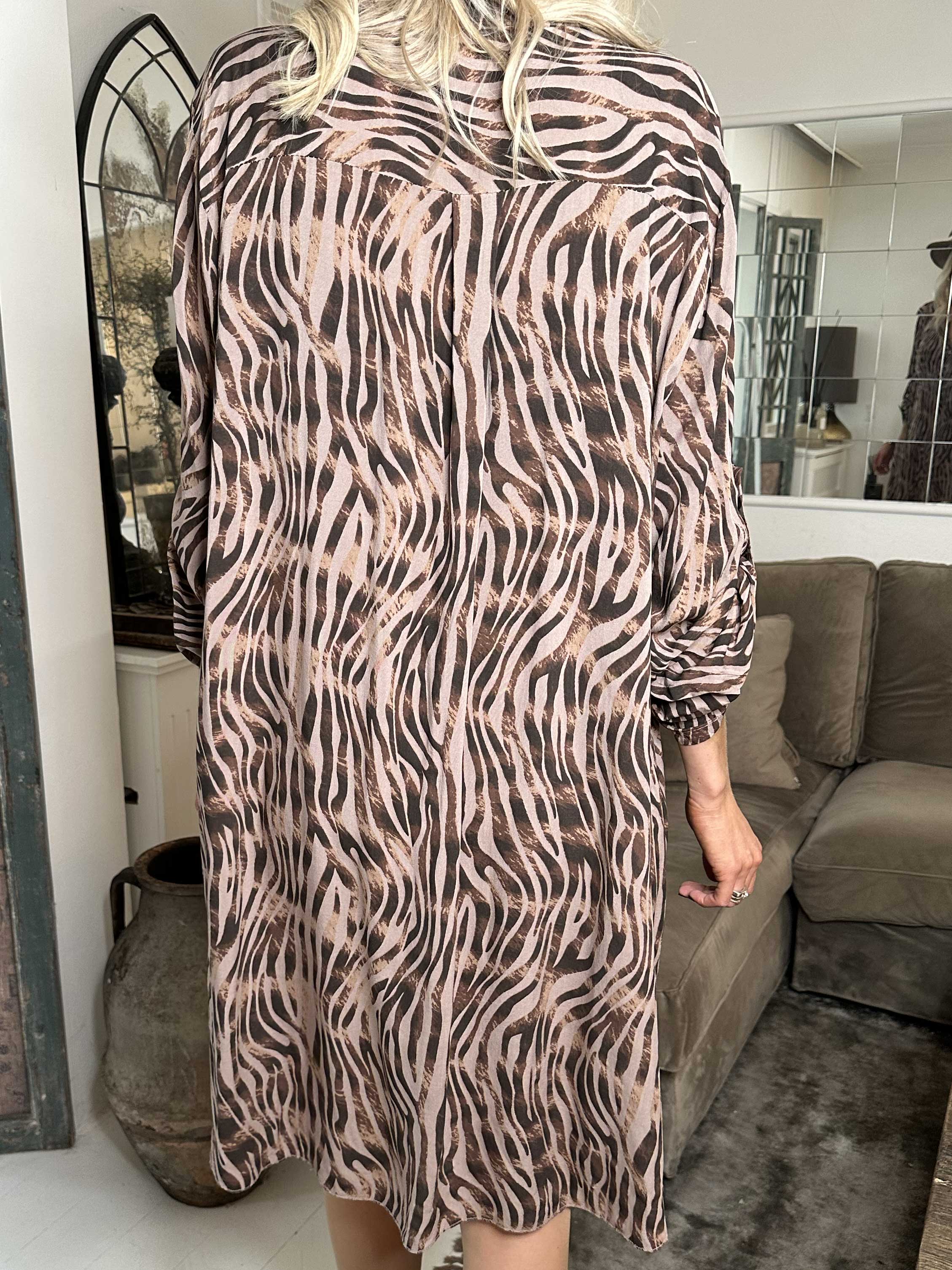 Firenze - Skjorta i bomull med djurränder